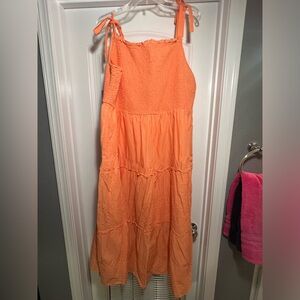 Orange summer dress